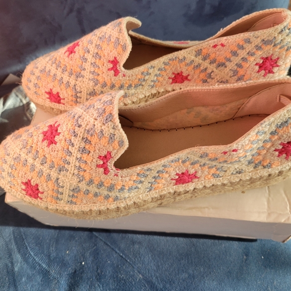 Free People Rana Crochet Espadrilles Sz 11 NEW IN BOX - Picture 11 of 12